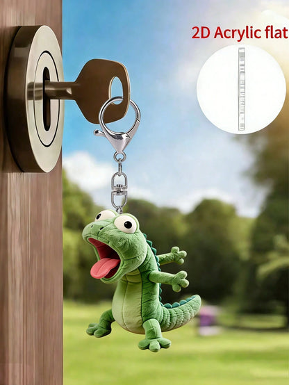 Vigour Summer 2D Acrylic New Lizard Keychain, Funny Decoration, Backpack Accessory, Fashion Pendant, Home Decor, Car Decoration And Pendant, Earphone Pendant, Bag Pendant, Accessory Gift, Perfect Gift