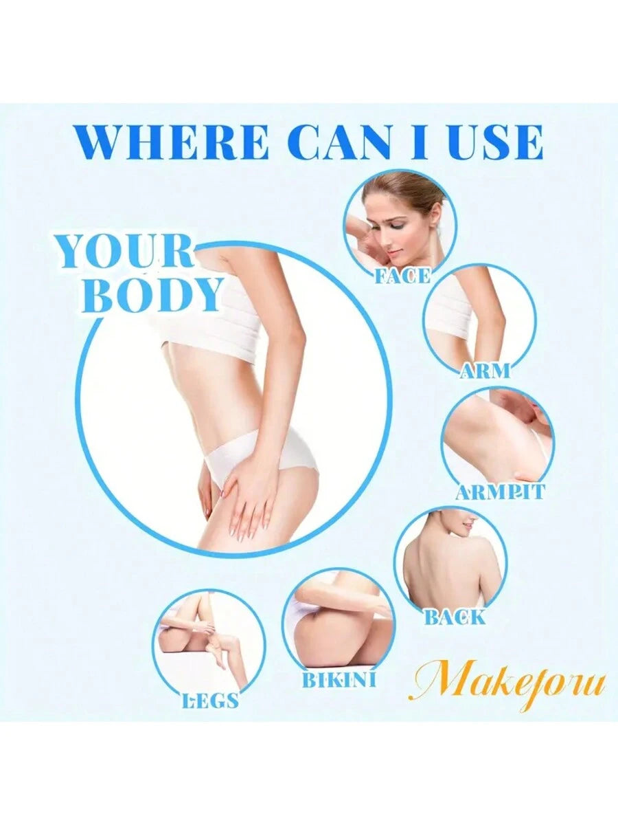 Viilife 50g/100g Painless Hair Removal Wax Beans, Multi-Purpose Hard Wax Pearls For Body, Face, Legs, Bikini- Suitable For All Skin Types, Home Waxing Kit, Long-Lasting Smooth Skin
