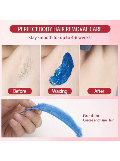 Viilife 50g/100g Painless Hair Removal Wax Beans, Multi-Purpose Hard Wax Pearls For Body, Face, Legs, Bikini- Suitable For All Skin Types, Home Waxing Kit, Long-Lasting Smooth Skin