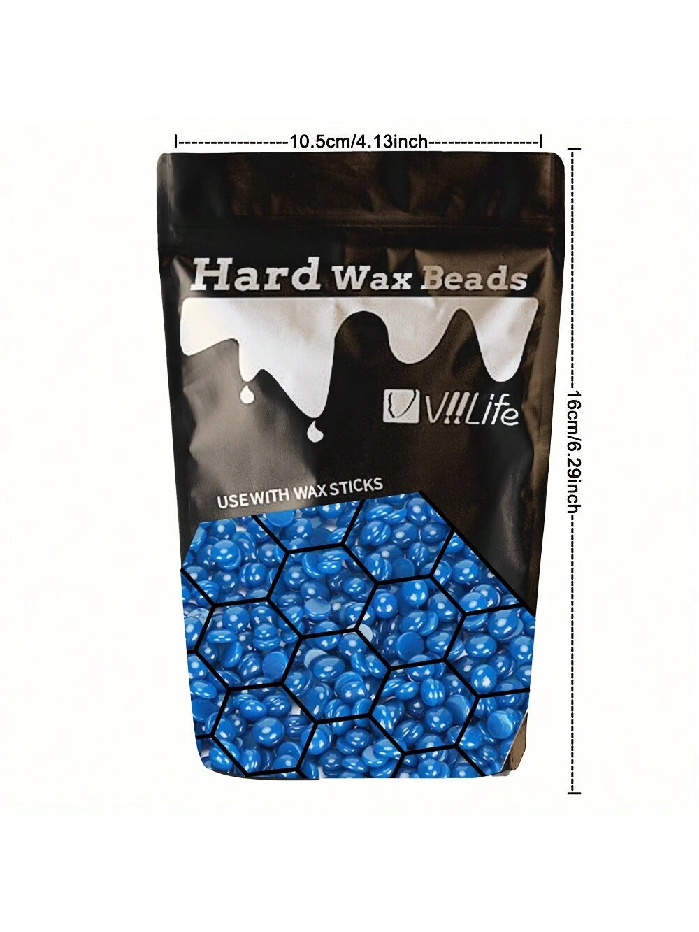 Viilife 50g/100g Painless Hair Removal Wax Beans, Multi-Purpose Hard Wax Pearls For Body, Face, Legs, Bikini- Suitable For All Skin Types, Home Waxing Kit, Long-Lasting Smooth Skin