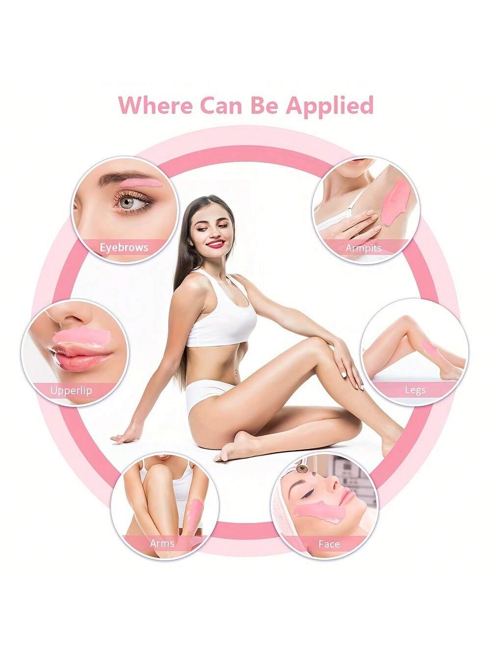 Viilife 50g/100g Painless Hair Removal Wax Beans, Multi-Purpose Hard Wax Pearls For Body, Face, Legs, Bikini- Suitable For All Skin Types, Home Waxing Kit, Long-Lasting Smooth Skin