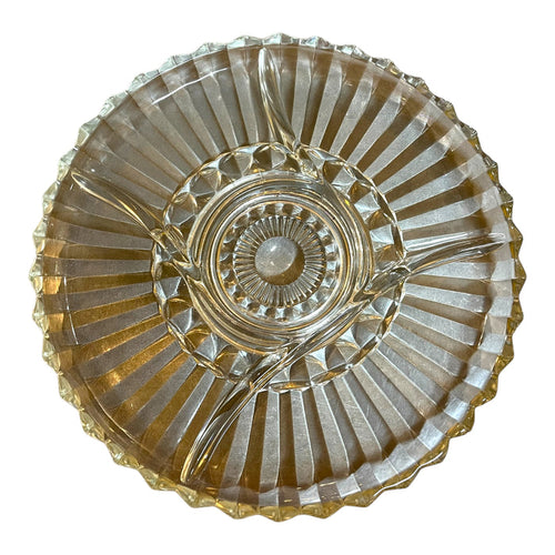 Vintage Clear Serving Dish Table