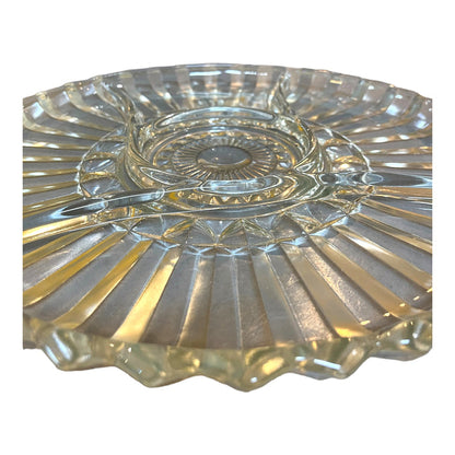 Vintage Clear Serving Dish Table