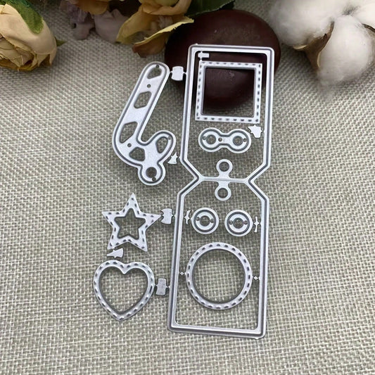 Vintage Paper Clip Movie Frame Cutting Die, DIY Handmade Template, Movie Frame Scrapbook Card Cutting Die, DIY Embossed Card Making Decorative Paper Die, Scrapbook Making Die