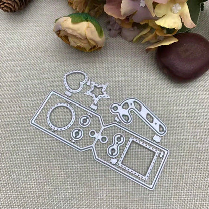 Vintage Paper Clip Movie Frame Cutting Die, DIY Handmade Template, Movie Frame Scrapbook Card Cutting Die, DIY Embossed Card Making Decorative Paper Die, Scrapbook Making Die