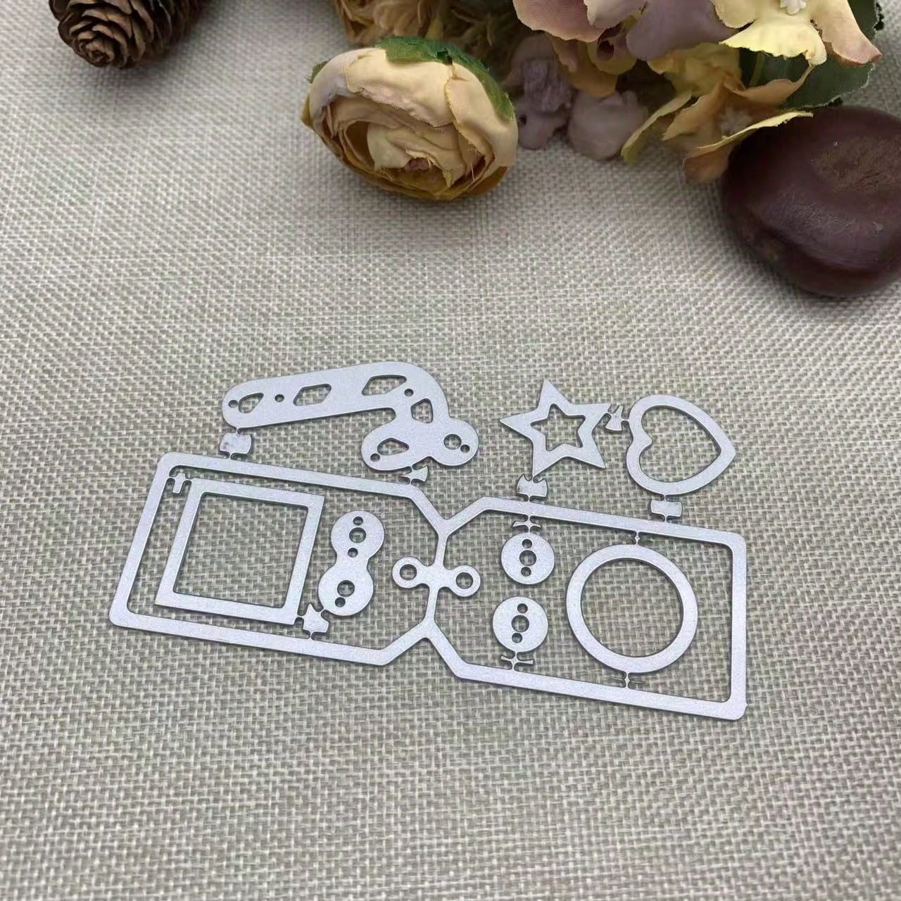 Vintage Paper Clip Movie Frame Cutting Die, DIY Handmade Template, Movie Frame Scrapbook Card Cutting Die, DIY Embossed Card Making Decorative Paper Die, Scrapbook Making Die