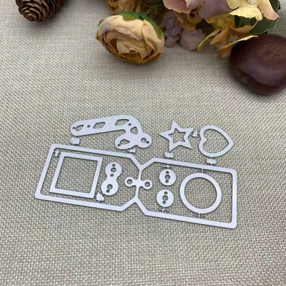 Vintage Paper Clip Movie Frame Cutting Die, DIY Handmade Template, Movie Frame Scrapbook Card Cutting Die, DIY Embossed Card Making Decorative Paper Die, Scrapbook Making Die