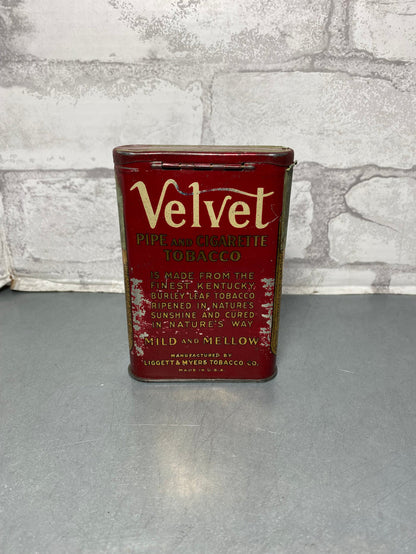 Vintage Velvet Tobacco Tin