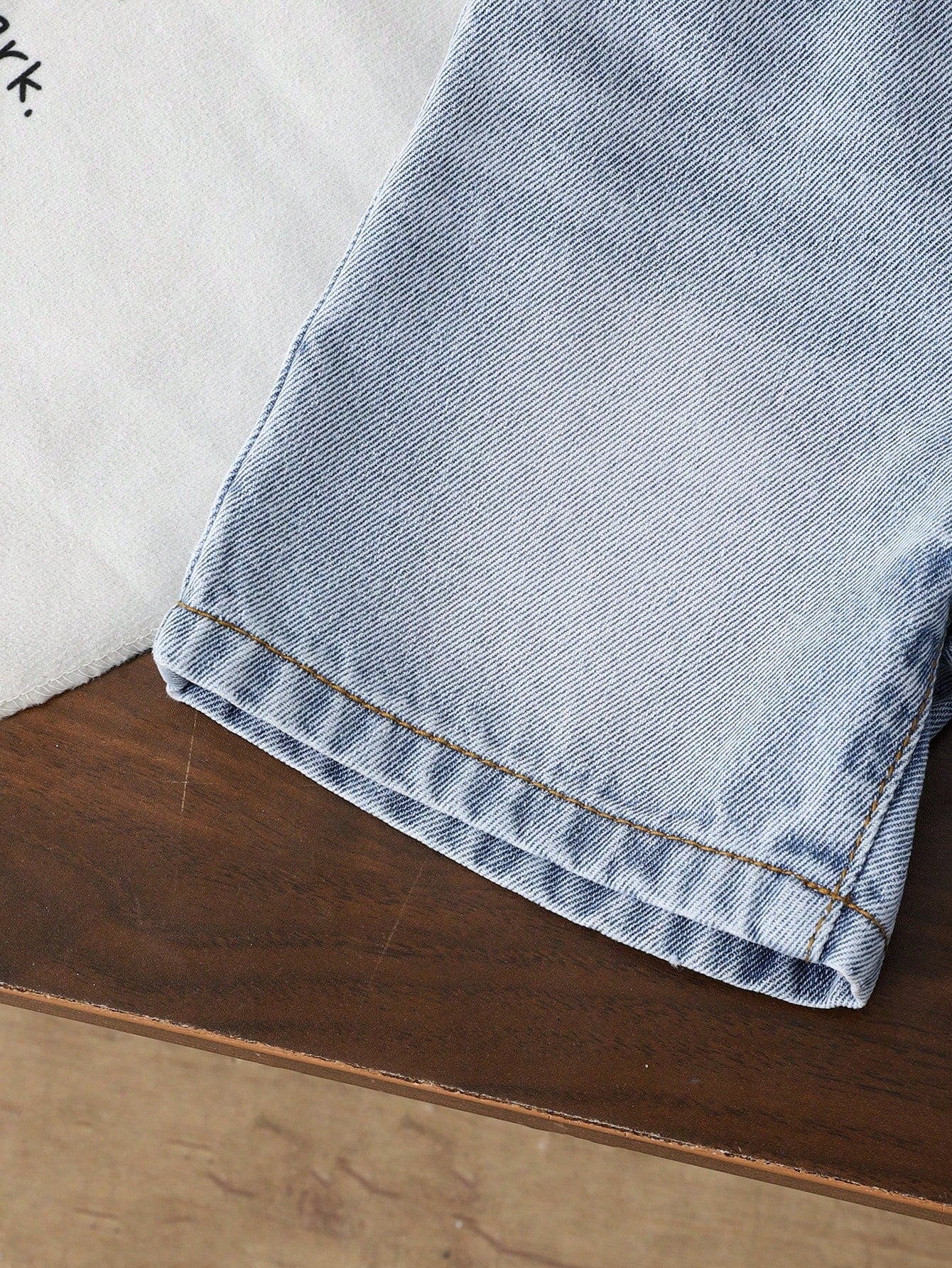 Vintaside Kids Toddler Boys' Summer Casual Denim Shorts,Soft Cotton Mid-Blue Jeans,Collegiate Style Elastic Waist Faux Chain Design For Daily Wear,Travel & Holiday