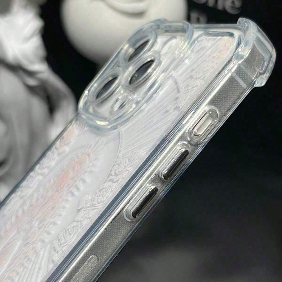 Virgin Mary Pattern Four Corners Anti-Drop Phone Case For IPhone 11 12 13 14 15 16 X XS Pro Max Plus Cellphone Protective ShellSuitable For IPhone 17 Air