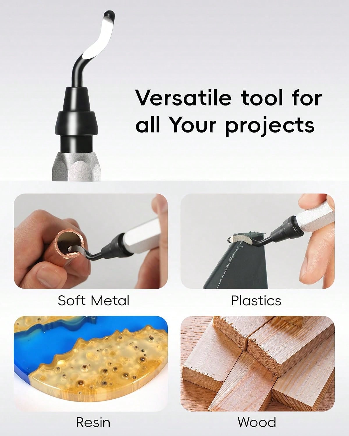 Voltrish 11-Blade Deburring Tool For 3D Printing, Premium High-Speed Steel Blades For Smooth Edge Finishing- Ideal For HVAC, Metal &Amp; Resin &Amp; Professional Conduit Reaming, 3D Printer Accessori
