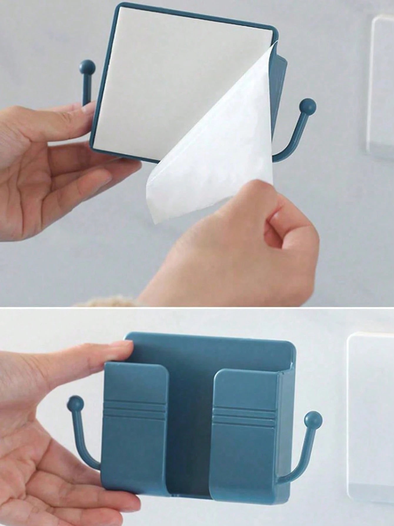 Wall-Mounted Phone Holder Storage Organizer Rack Box, Multi-Functional Wall Hanging Bedside Mounted Cellphone Bracket With Multi-Color Options Compatible With IPhone, Android Phone, Gift For Birthday