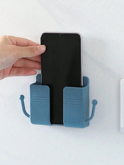 Wall-Mounted Phone Holder Storage Organizer Rack Box, Multi-Functional Wall Hanging Bedside Mounted Cellphone Bracket With Multi-Color Options Compatible With IPhone, Android Phone, Gift For Birthday