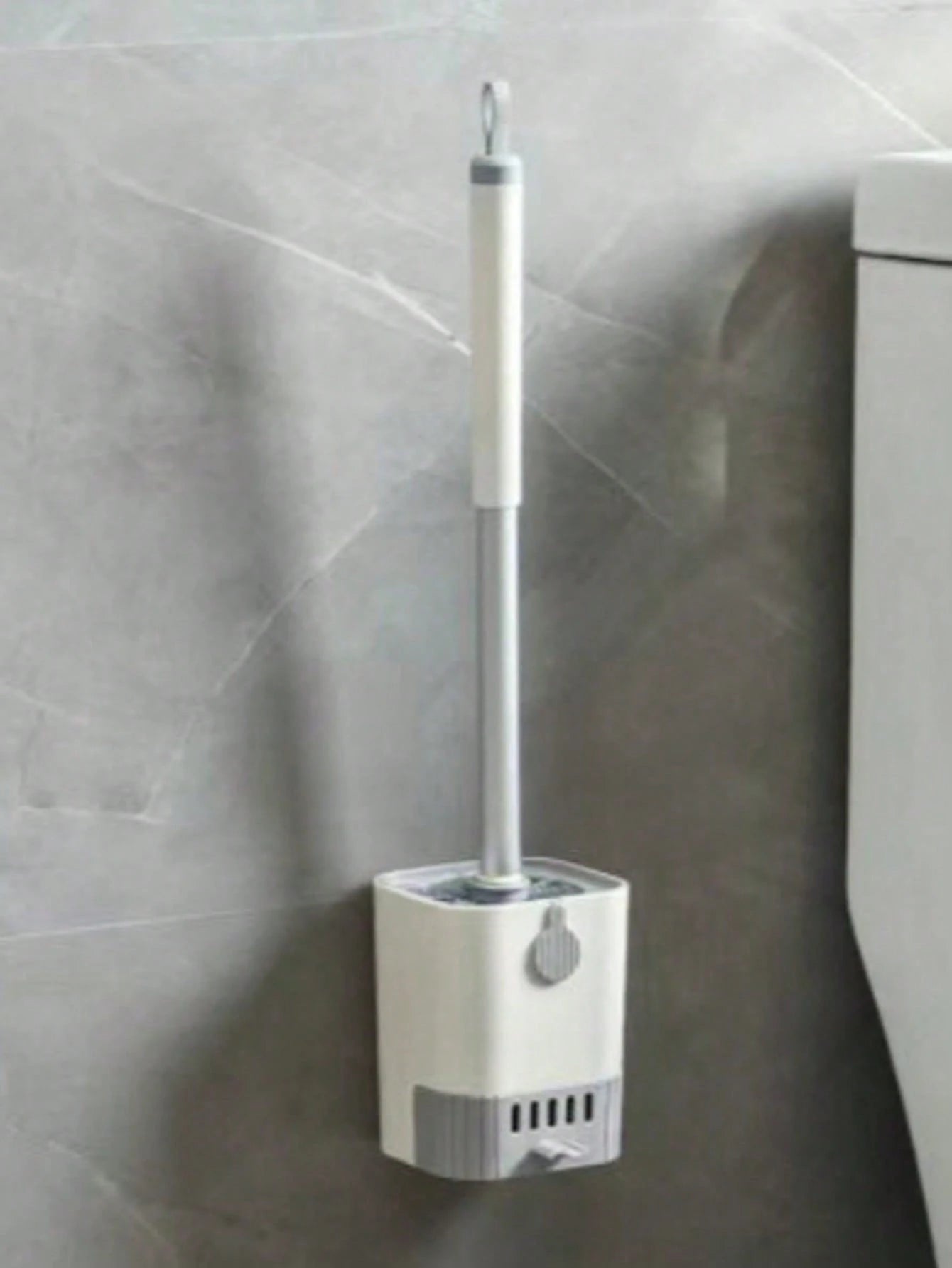 Wall Mounted Toilet Brush Set With Holder- Long Handle, Soft And Blind Spot Free Bathroom Cleaning Brush, Suitable For Hotel And Commercial Use Toilet Cleaner And Bathroom Cleaning Tool