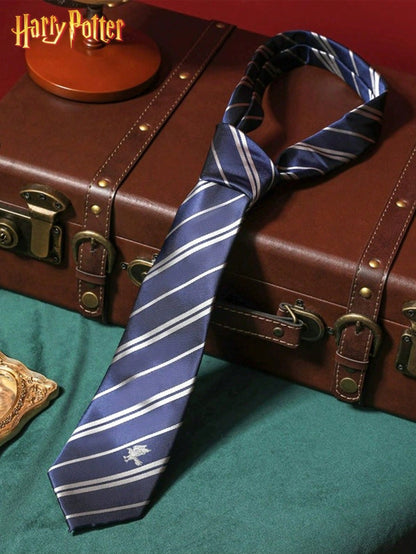 Warner Bros 1/4pcs Official Licensed Tie, Handmade Knitted Striped Tie, Movie Merchandise, British Academy Style, Party Costume Prop, Shirt Accessory, Creative Room Decor, Birthday Surprise, Christm