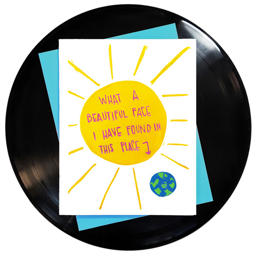 What A Beautiful Face Greeting Card 6-Pack Inspired By Music