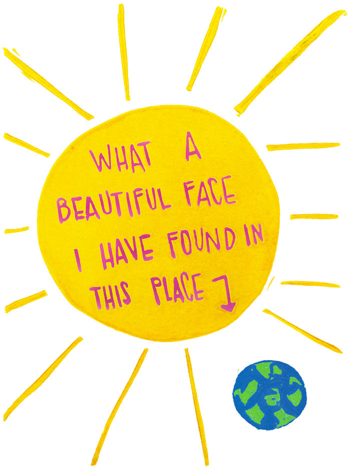 What A Beautiful Face Greeting Card 6-Pack Inspired By Music