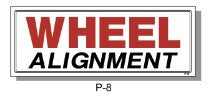 WHEEL ALIGNMENT SIGN