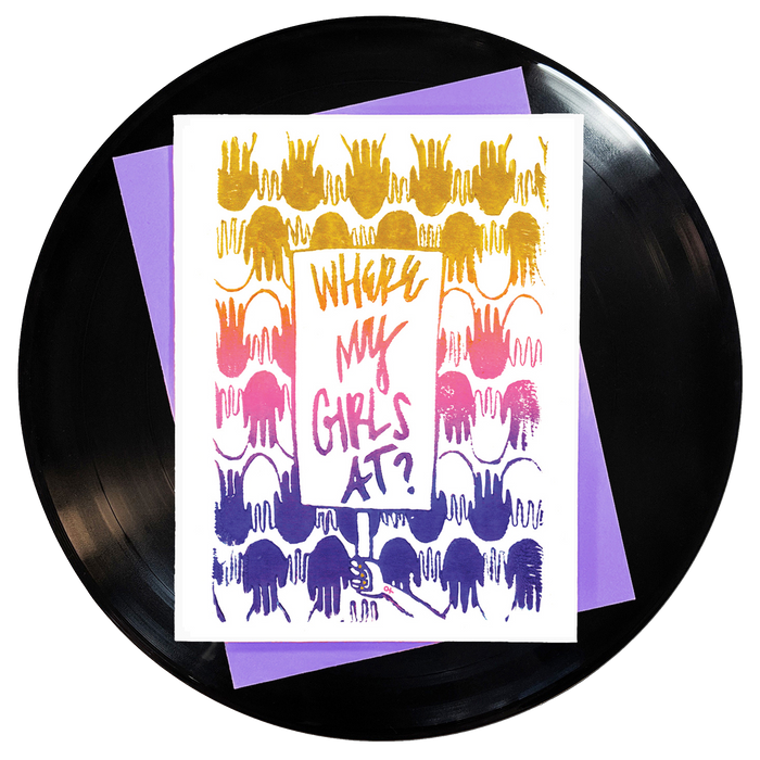 Where My Girls At Greeting Card 6-Pack Inspired By Music