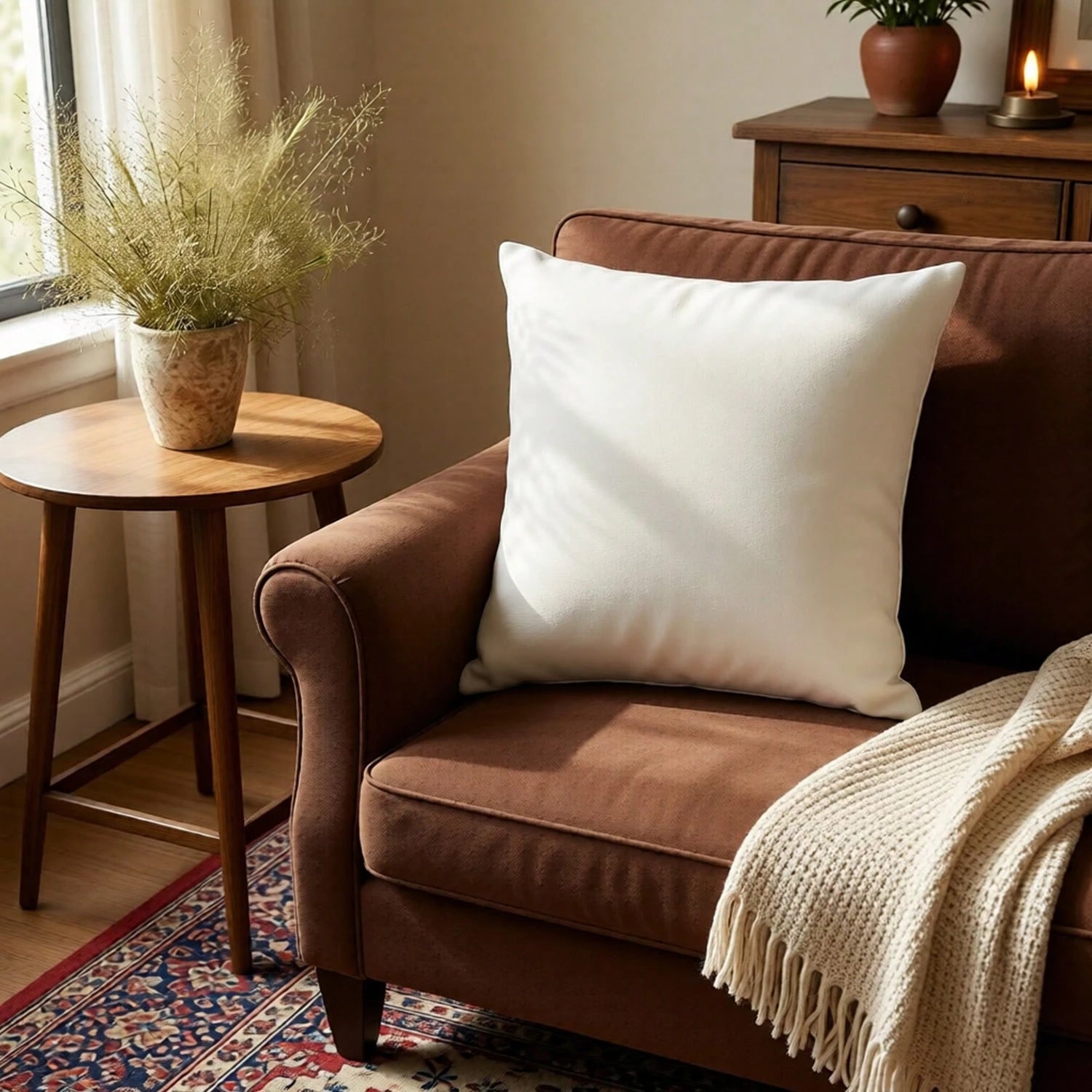 White 18x18 Inch All-Season Universal Square Pillow Core, Plush Cushion, Shape Decorative Cushion, Filling Material, Interior Home Decoration, Suitable For Sofas, Beds, Living Rooms.