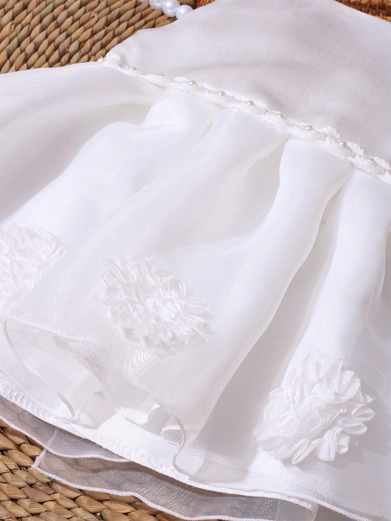 White Summer Baby Girl Sleeveless Dress With Bow Decor Elegant Formal Party Wedding Guest Outfits Newborn Photography Outfit Occasion Clothes