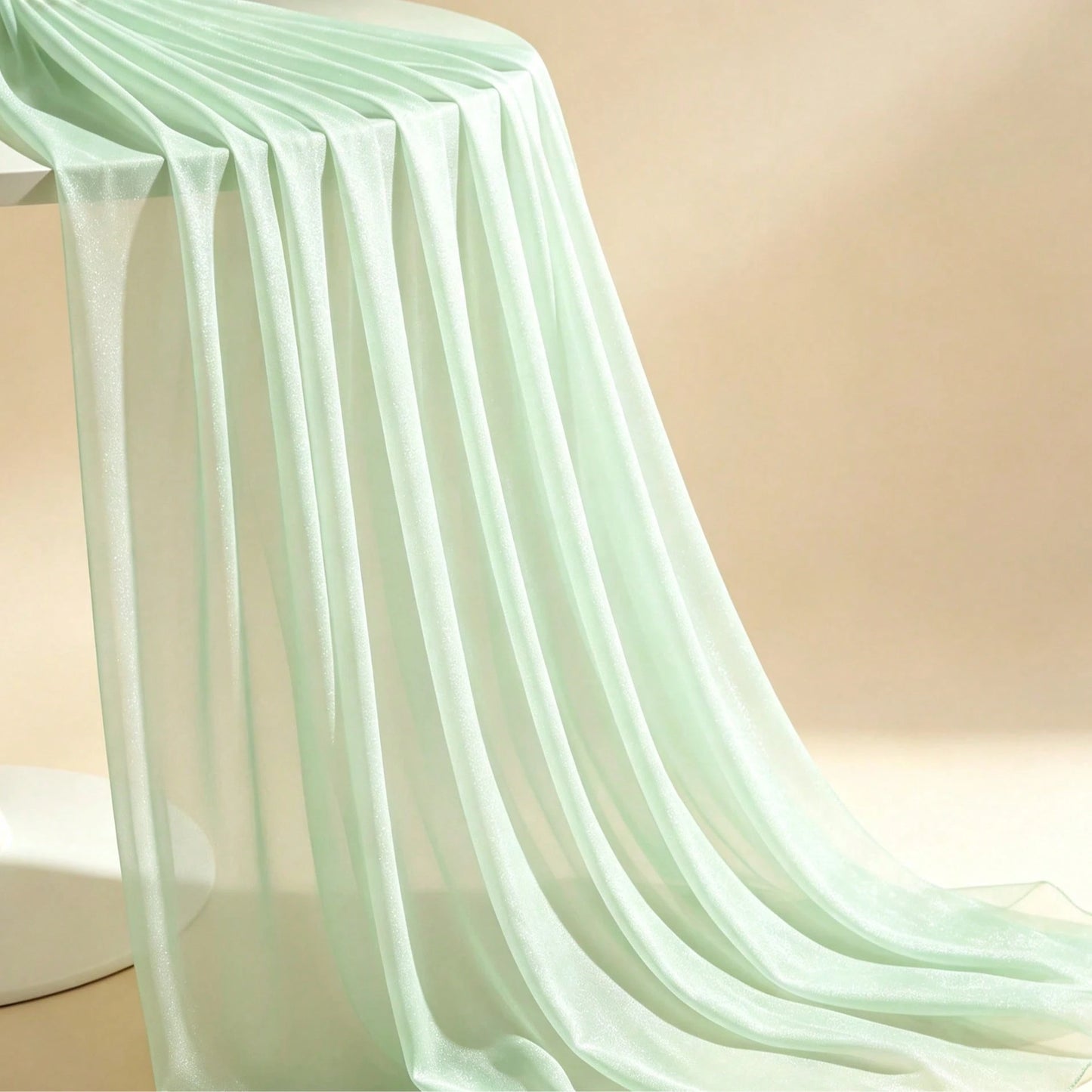 White Tulle Fabric, Sold By Yard, Pre-Cut Tulle Fabric, Suitable For Wedding Arch, Drapes, Bed Canopy, Party Backdrop Decoration, Ceiling Decoration, Etc.