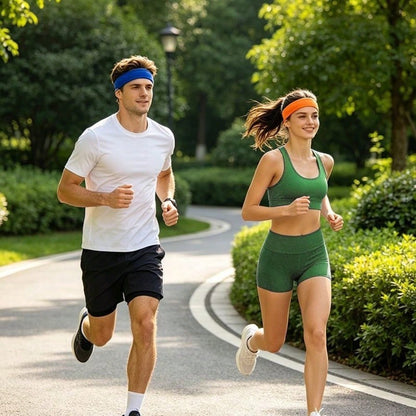 Women's Anti-Sweat Headband Non-Slip Workout Headband- Women's Sports Headband, Moisture-Wicking Anti-Sweat Band, Suitable For Running, Yoga, Outdoor Sports, Wide Non-Slip Anti-Sweat Band, Unisex No