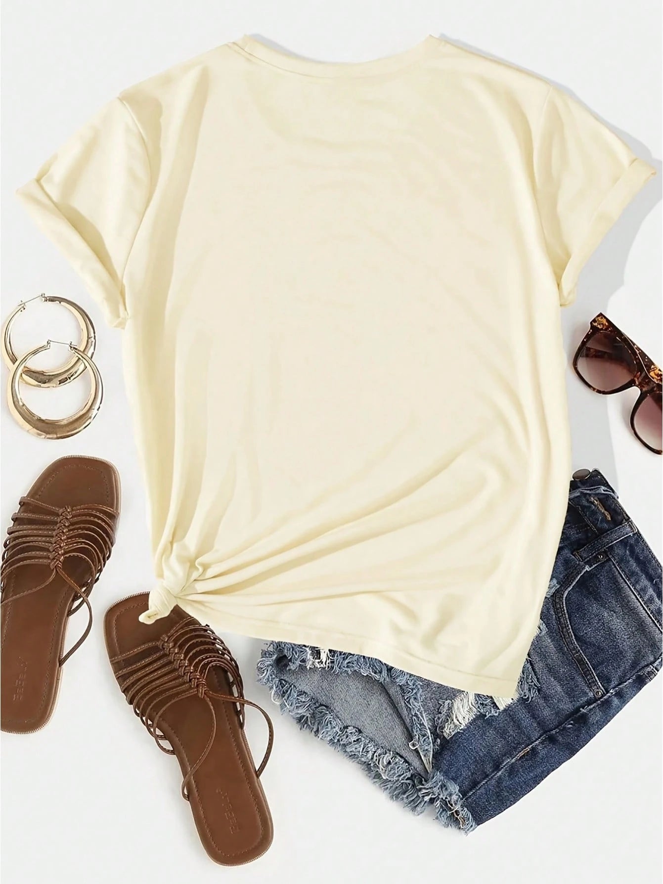 Women's Cute Duck And "Row Of Ducks" Slogan T-Shirt- Sleeve Round Neck Top-Breathable Summer Casual Wear, Suitable For Teachers, Events