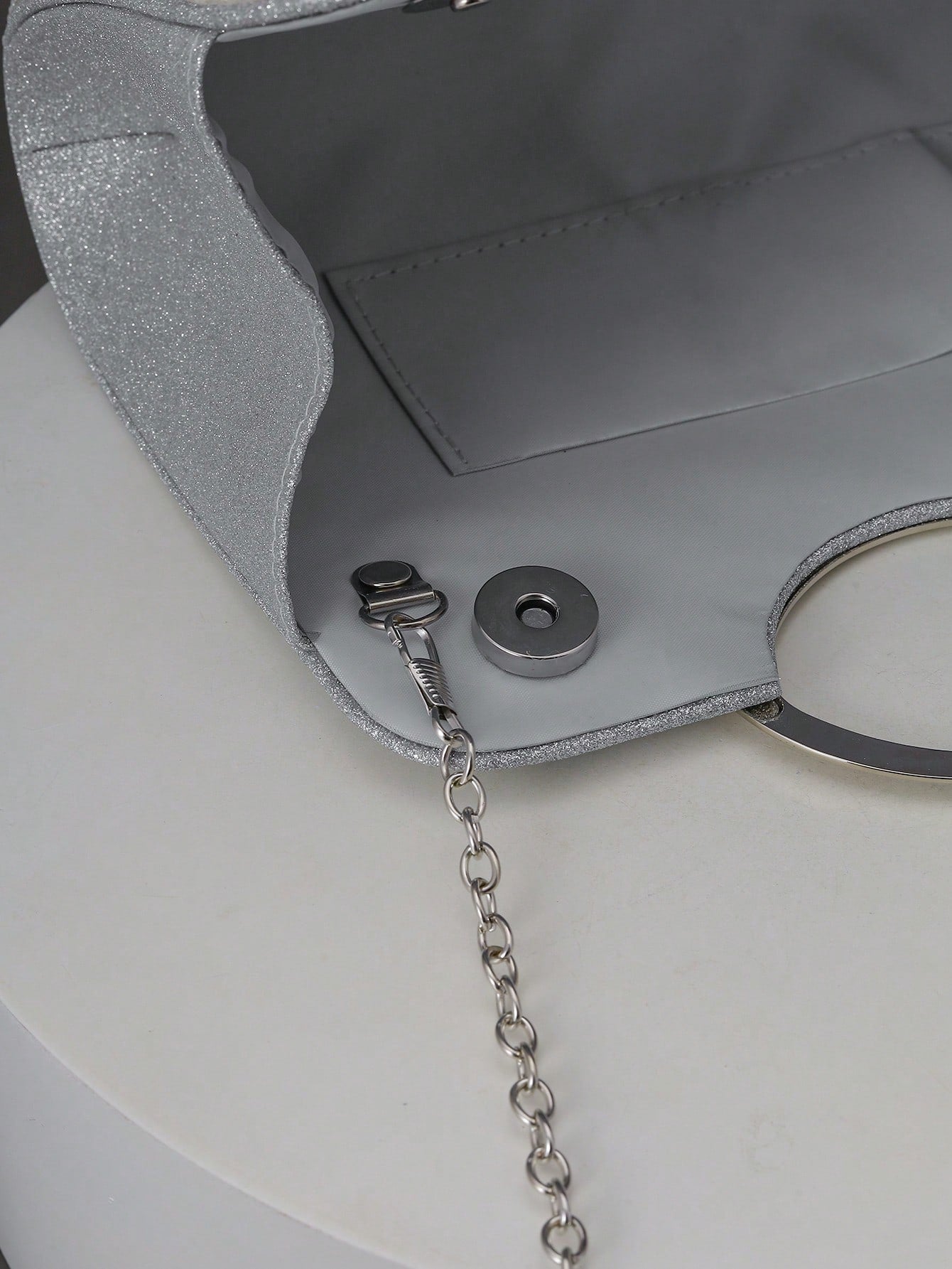 Women's Elegant/Solid Color Faux Pearl Pattern Design Party Handbag, Evening Clutch, Romantic Wedding Purse, Charming/Exquisite Evening Dress Bag, Shiny White Box Purse, Comes With Metal Chain, Ideal