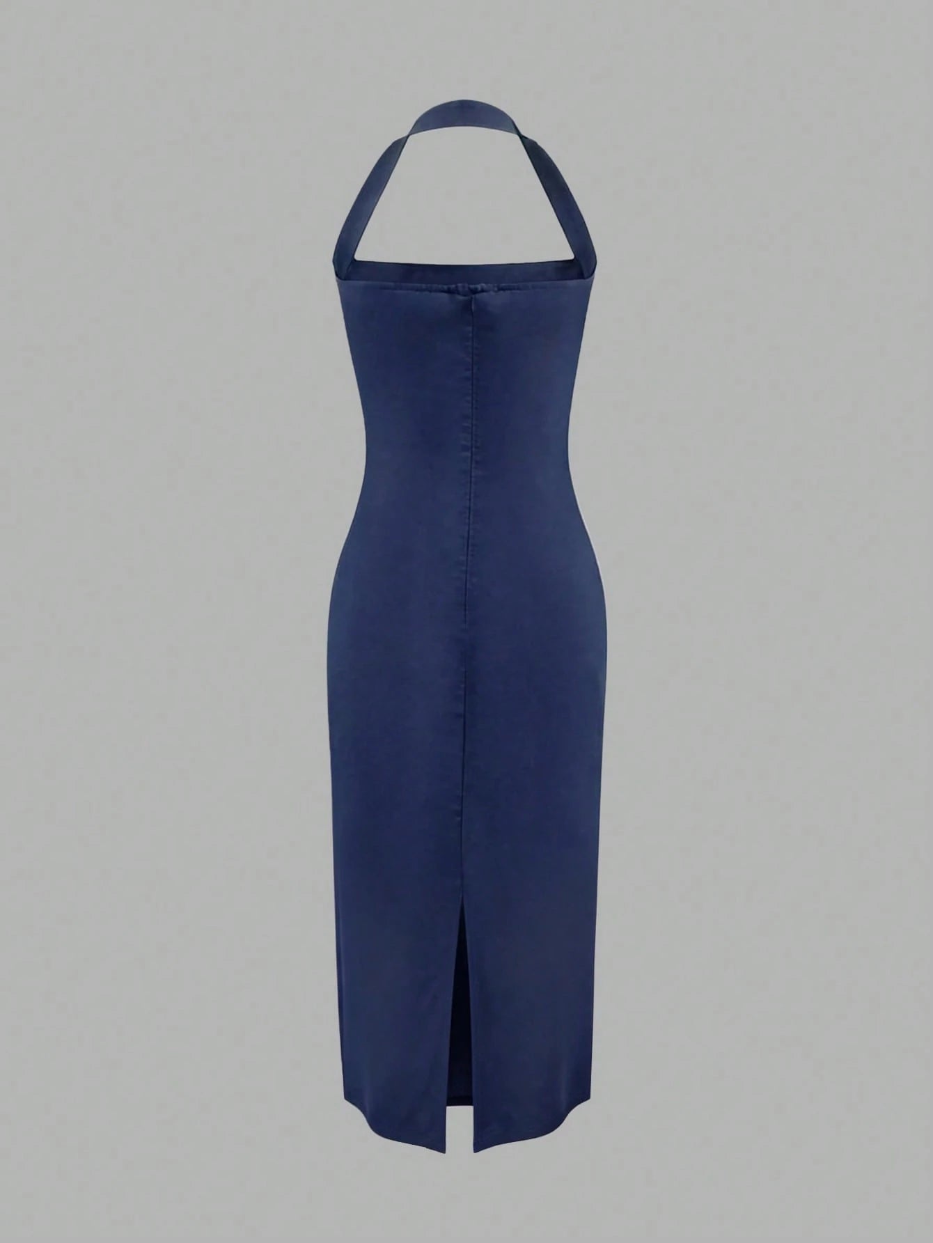 Women's Elegant Solid Color Mid-Length Dress, Suitable For Vacation, Daily Gatherings, Dating And Other Occasions Summer