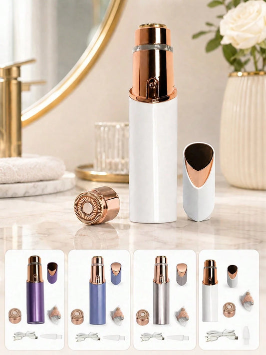Women's Facial Hair Remover, Electric Rechargeable Painless Epilator, Suitable For Face, Upper Lip, Chin, Facial Fuzz, 180mAh, Painless Facial Shaver- Facial & Lip Fuzz Electric Epilator