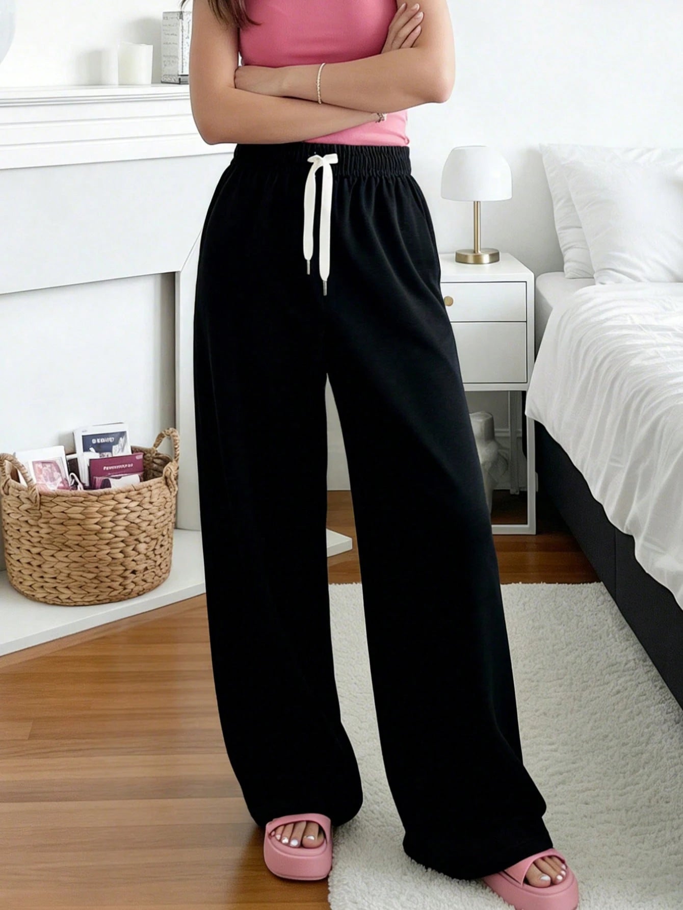 Women's Fashion Activewear Straight Leg Pants, Suitable For Running, Workout, Gym, Outdoor Travel, High Street, Breathable, All Season Black Spring Sports