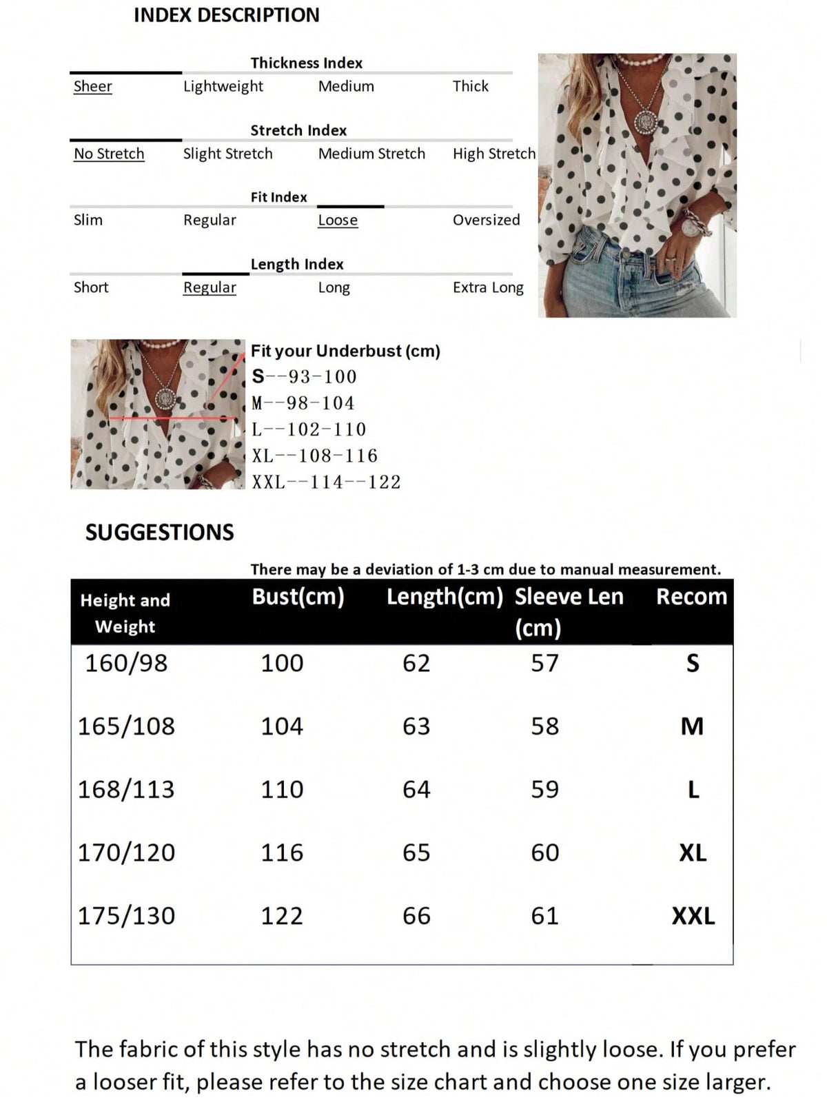 Women's French Romantic Elegant Polka Dot Ruffle Blouse Vacation Spring