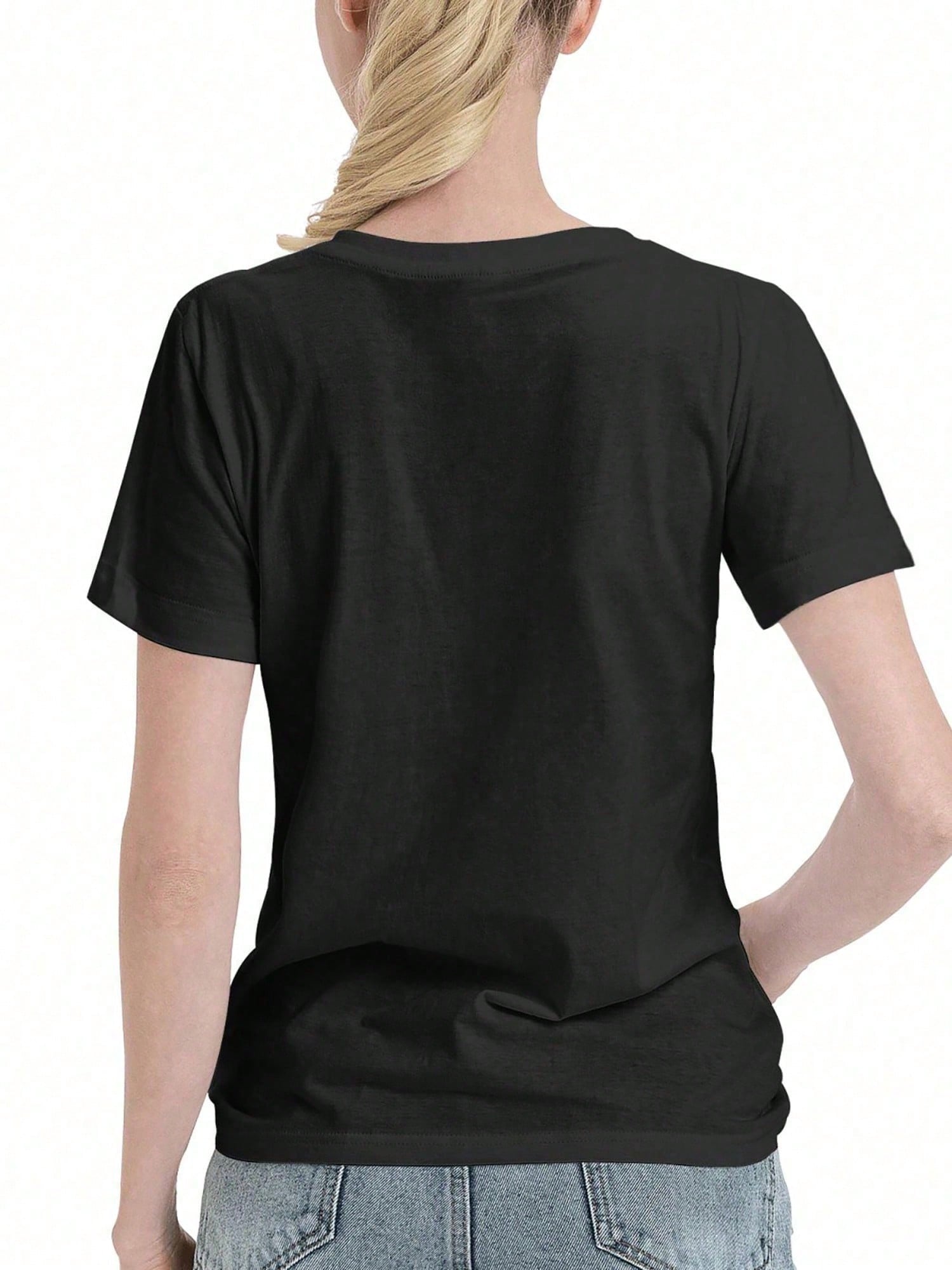 Women'S Halloween Raglan T-Shirt- Black Witch Hat & Pumpkin BUCKLE UP BUTTERCUP Print, Casual Round Neck Short Sleeve Top With Spooky Bats & Cobwebs