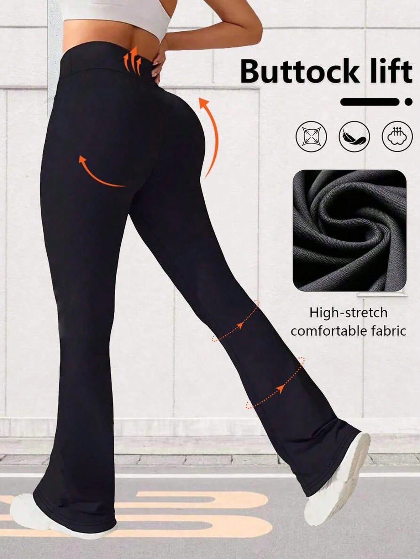 Women's High Waist Flare Yoga Pants, Wide Leg Yoga Pants, Loose Casual Sports Leggings For Fitness