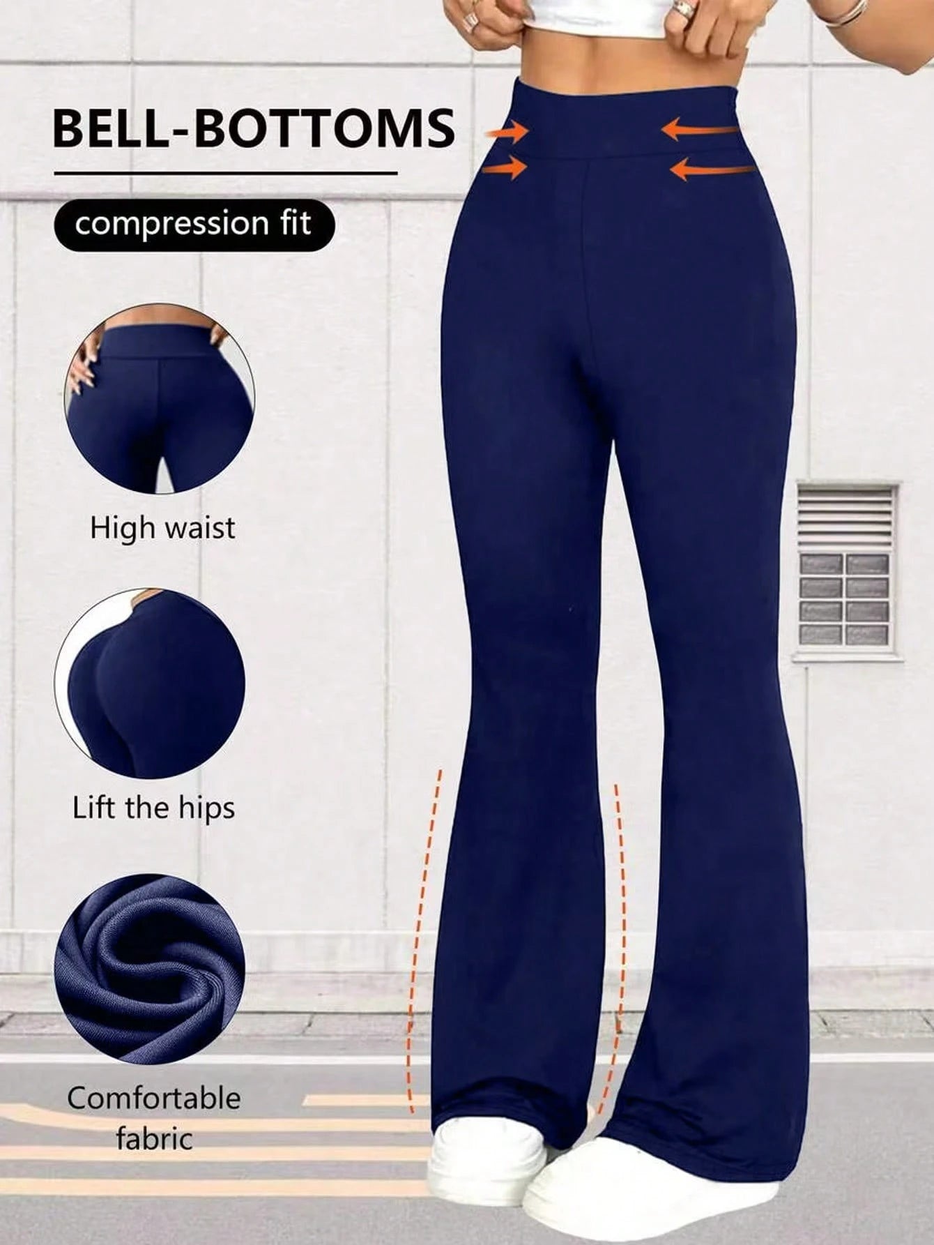 Women's High Waist Flare Yoga Pants, Wide Leg Yoga Pants, Loose Casual Sports Leggings For Fitness
