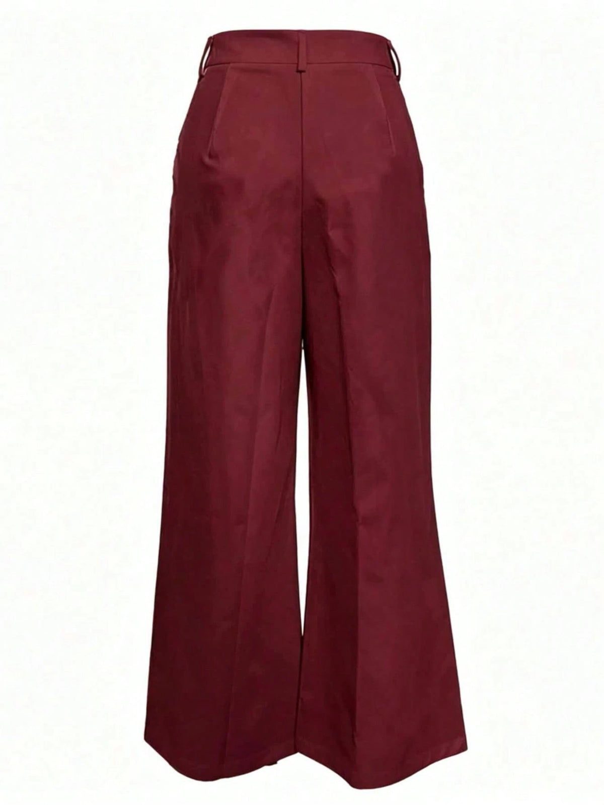Women's High Waist Straight Leg Wide Leg Casual Commute Pants With Pockets, Fashionable Autumn/Winter Versatile Quality School Back To School