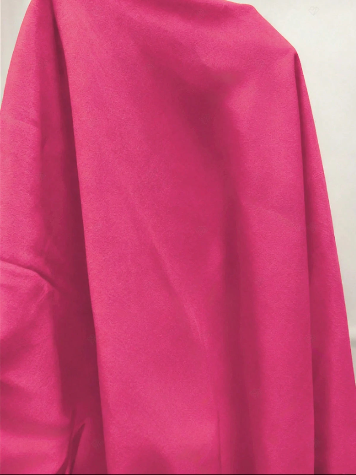 Women's Hot Pink Plain Button-Down Regular Long Sleeve Shirt Collar Blouse Casual Semi-Sheer Top