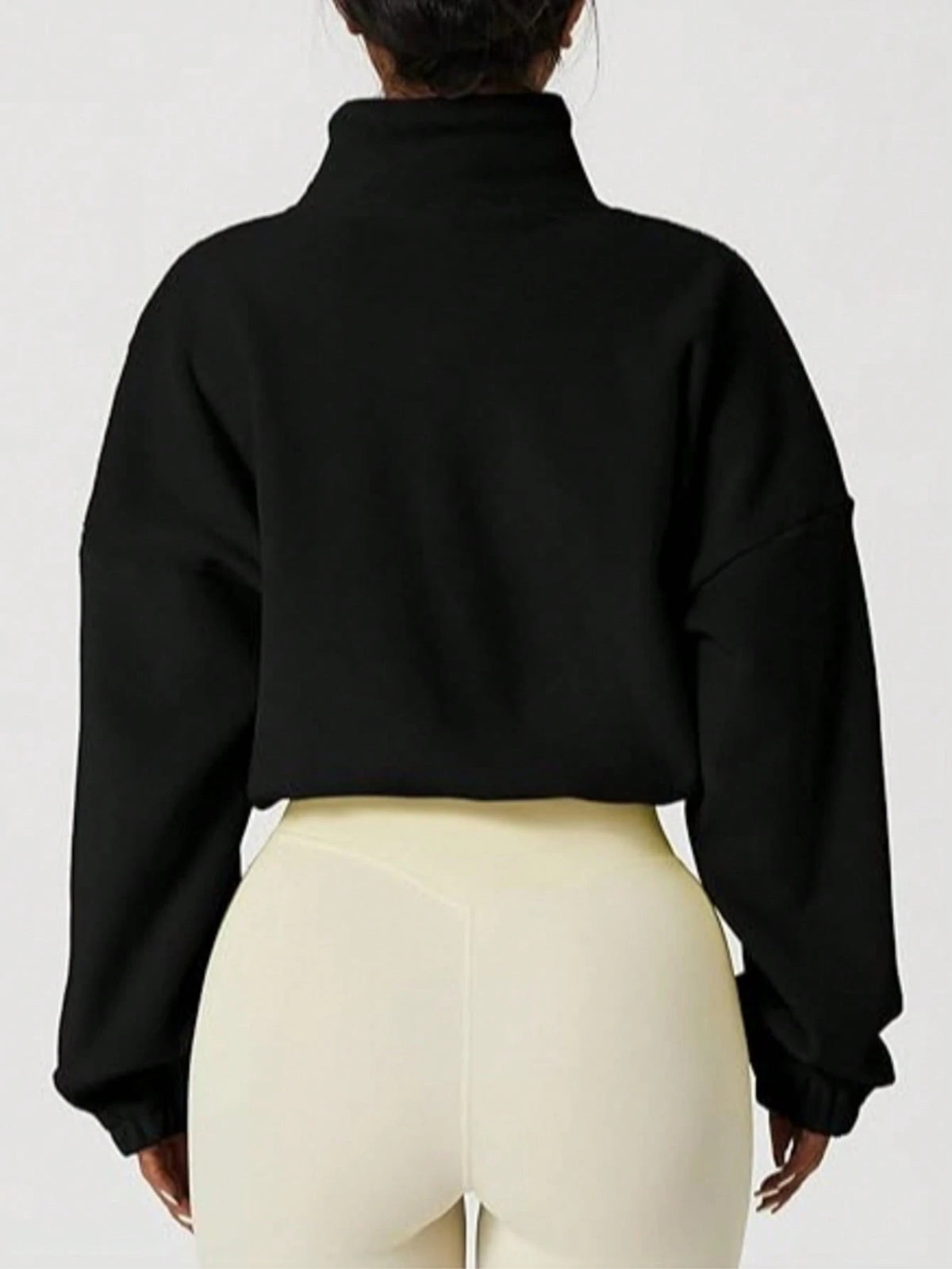 Women's New Plush Fleece Zip-Up Drawstring Waist Casual Sweatshirt, Elegant And Comfortable Sports