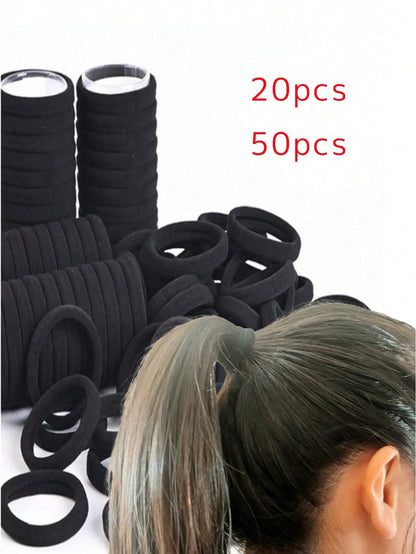 Women's Seamless Elastic Thick Headband Set, Minimalist Ponytail Hair Scrunchie Headband, Includes Storage Bag, Daily Wear Makeup Sports Vacation Hair Accessories, All Season Gift