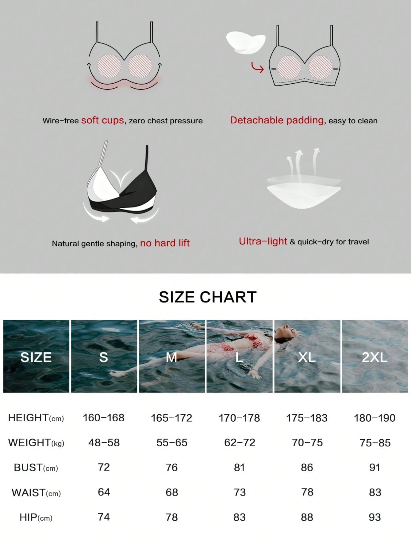 Women's Sexy Casual Black & Blue Colorblock Spaghetti Strap Bikini Set, New Beach Summer Vacation Holiday Travel Outfit