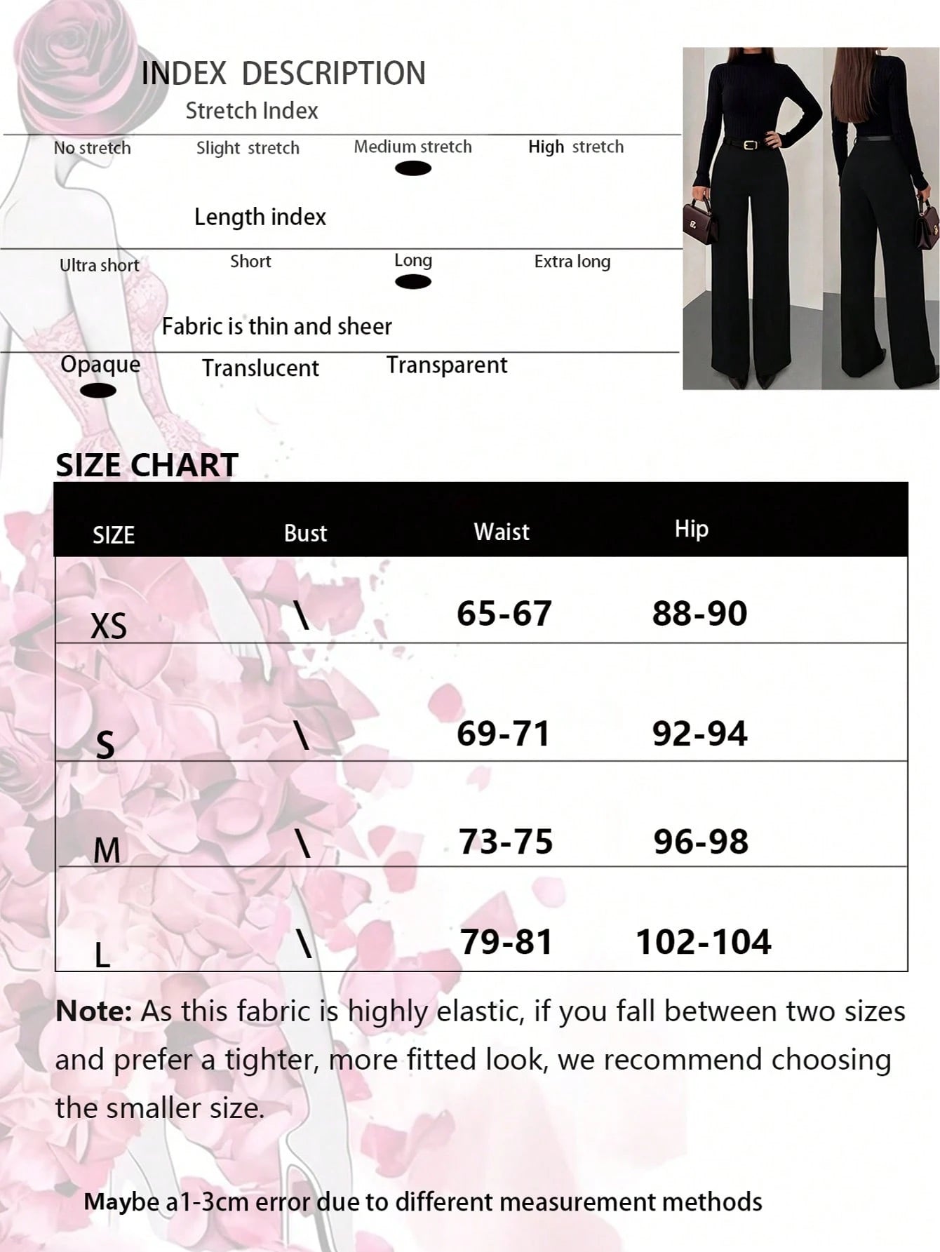 Women's Solid Color Skinny Fitted Straight Leg Pants, Elegant Vacation & Commute Style, No Belt Spring Black, High Waisted