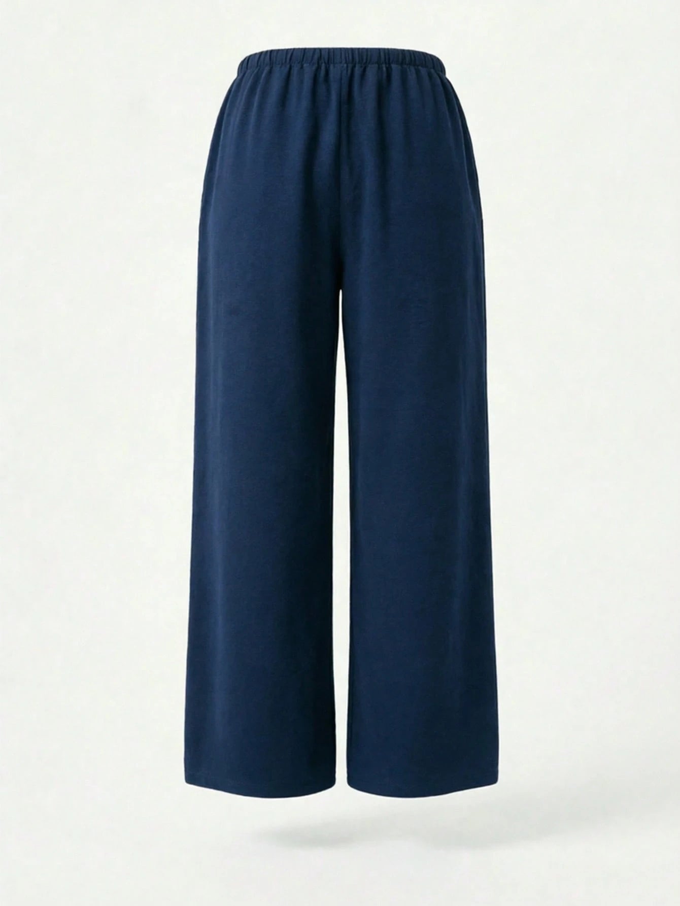 Women's Summer Loose High Waist Drawstring Casual Pants, Breathable Comfortable Wide Leg Capri Pants, Euro Summer