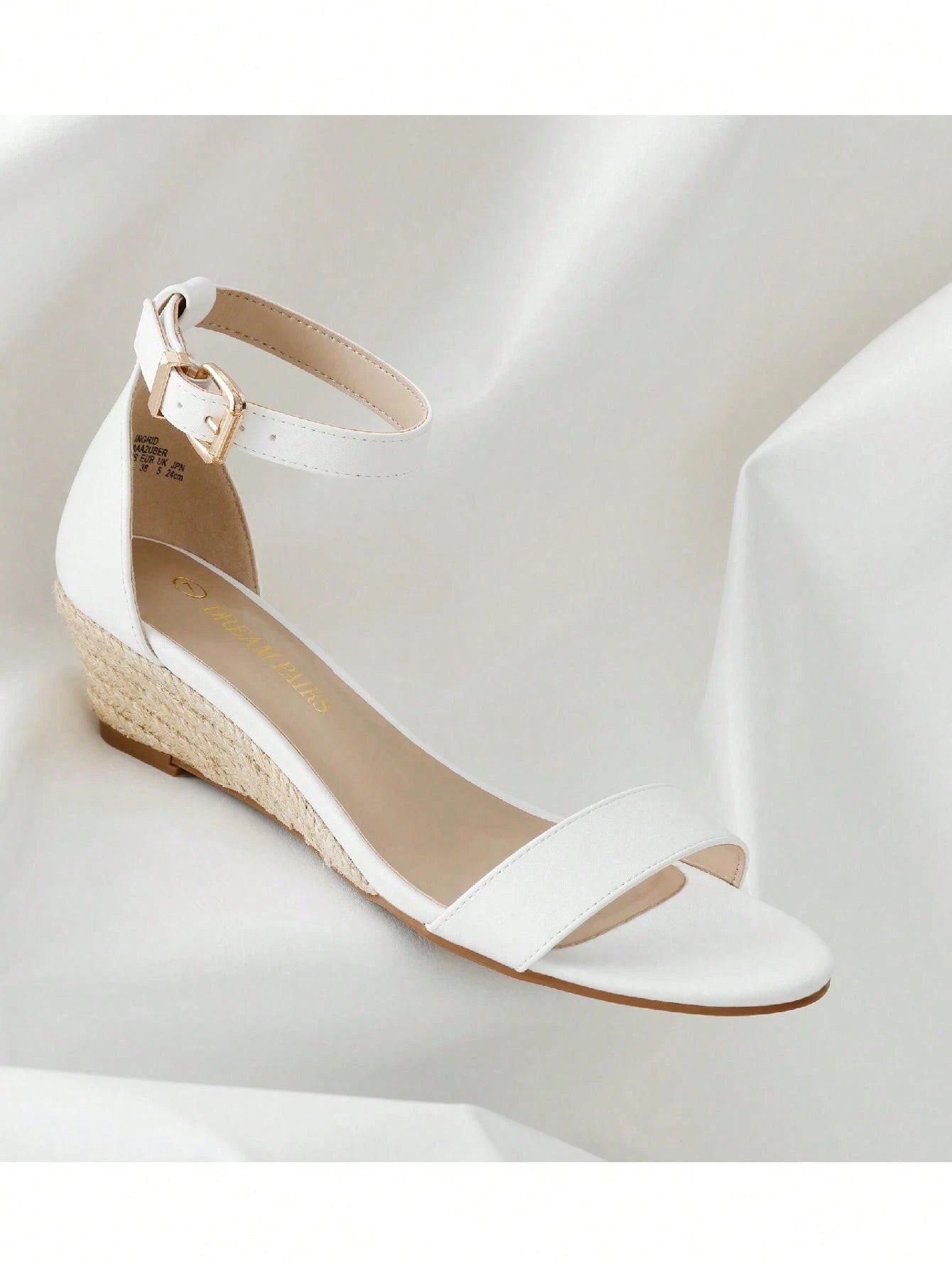Women'S Wedge Sandals Open Toe Buckle Ankle Strap Comfortable Work Wedding Party Pumps Heel Sandals Dressy Summer Shoes