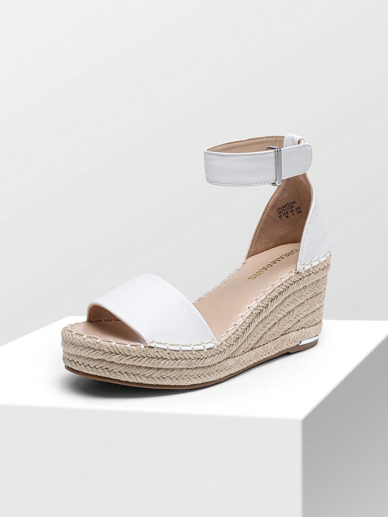 Women's Wedge Sandals Open Toe Espadrilles Sandals Comfortable Dressy Ankle Strap Platform One-Strap Sandals Suitable For Work Beach Holiday Summer Shoes