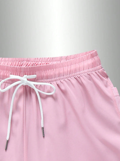 Women's Yoga Shorts Set, Made Of Quick-Dry Fabric With Mesh Pockets, Ideal For Summer Casual Tennis, Fitness And Outdoor Running- Designed Specifically For Women- Perfectly Fits An Active Lifestyle.