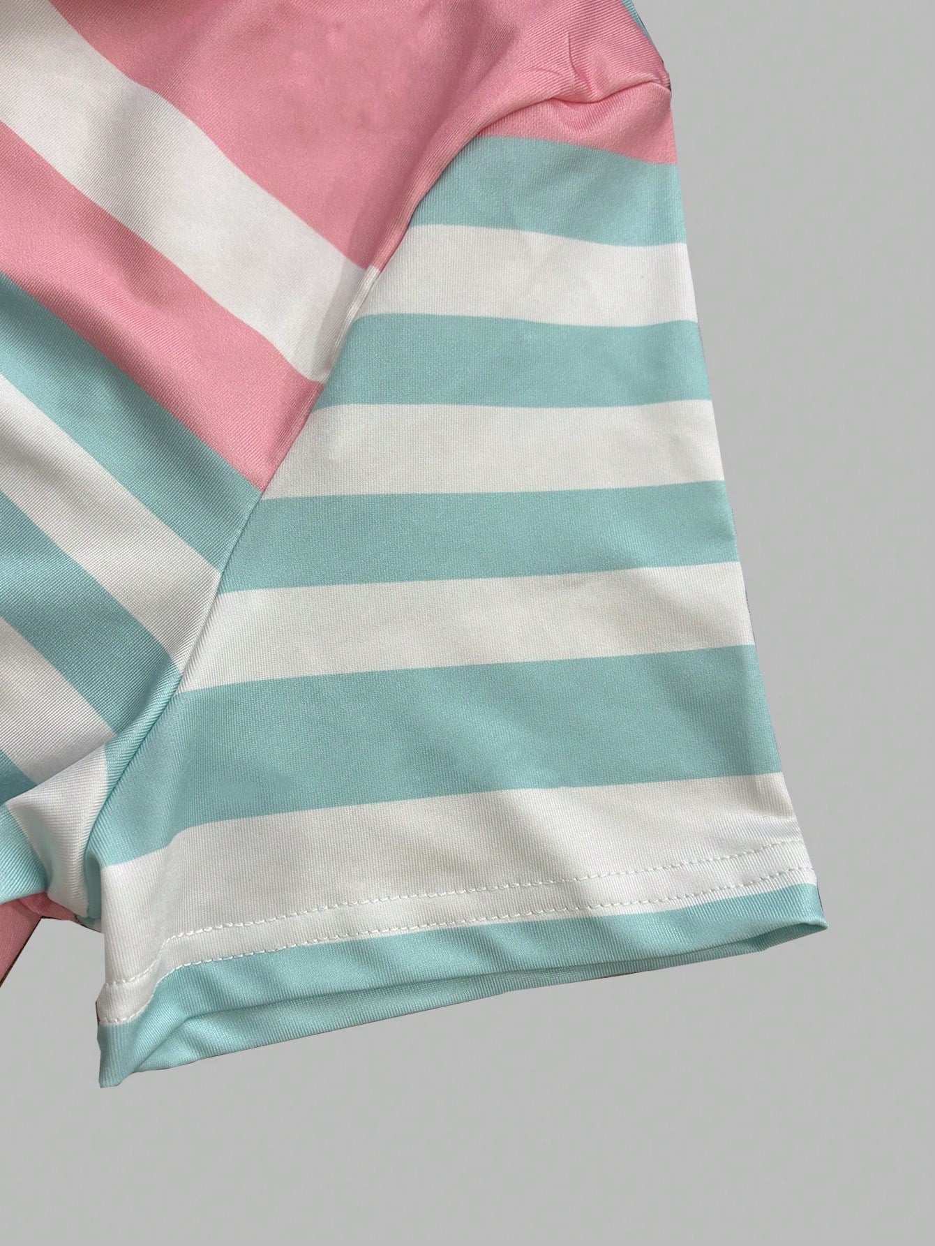 Women Striped Round Neck Short Sleeve Casual Fitted Dress Elegant Summer