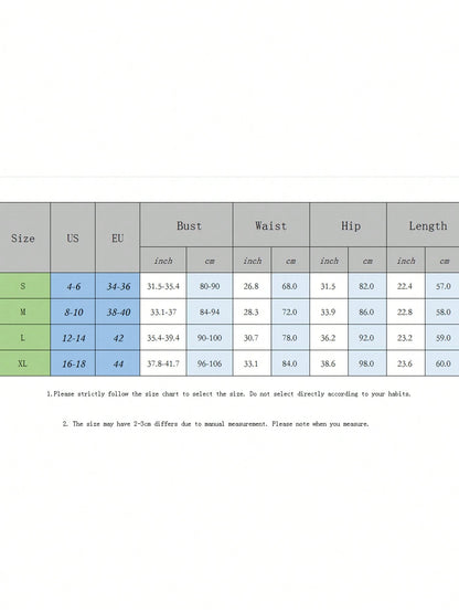 Women Swim Dress, Sleeveless V-Neck Contrast Color Tie Knot Summer Beach Dress Swimwear