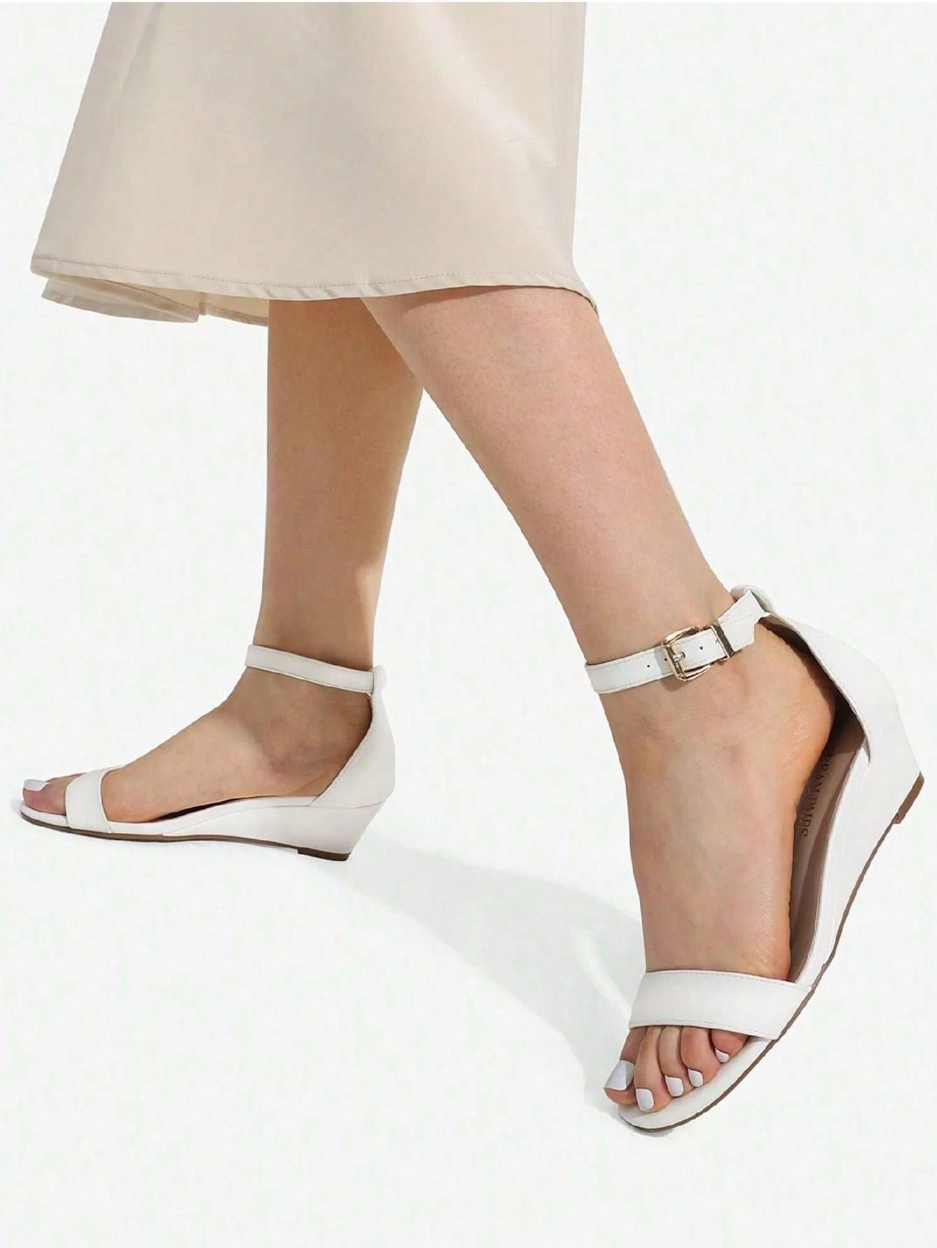 Women Wedge Sandals Dressy Summer Shoes Open Toe Ankle Strap Comfortable Wedge Heels Work Wedding Party Pumps Wedge Sandals