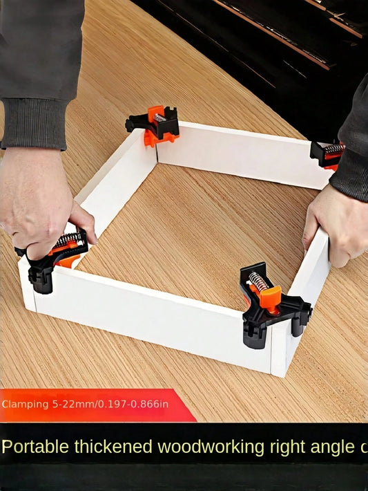 Woodworking Right Angle Clamp 90 Degree Corner Clamp For Picture Frames Fish Containers DIY Crafting Home Improvement Tools Precise Sturdy Durable Adjustable Wood Glue Clamp Carpenter Tools Workshop E